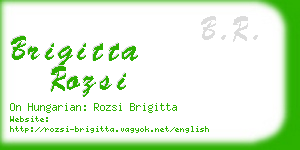 brigitta rozsi business card